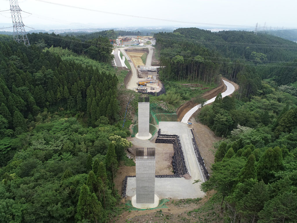 熊本５７号堀ヶ谷川橋下部工（Ｐ１）工事