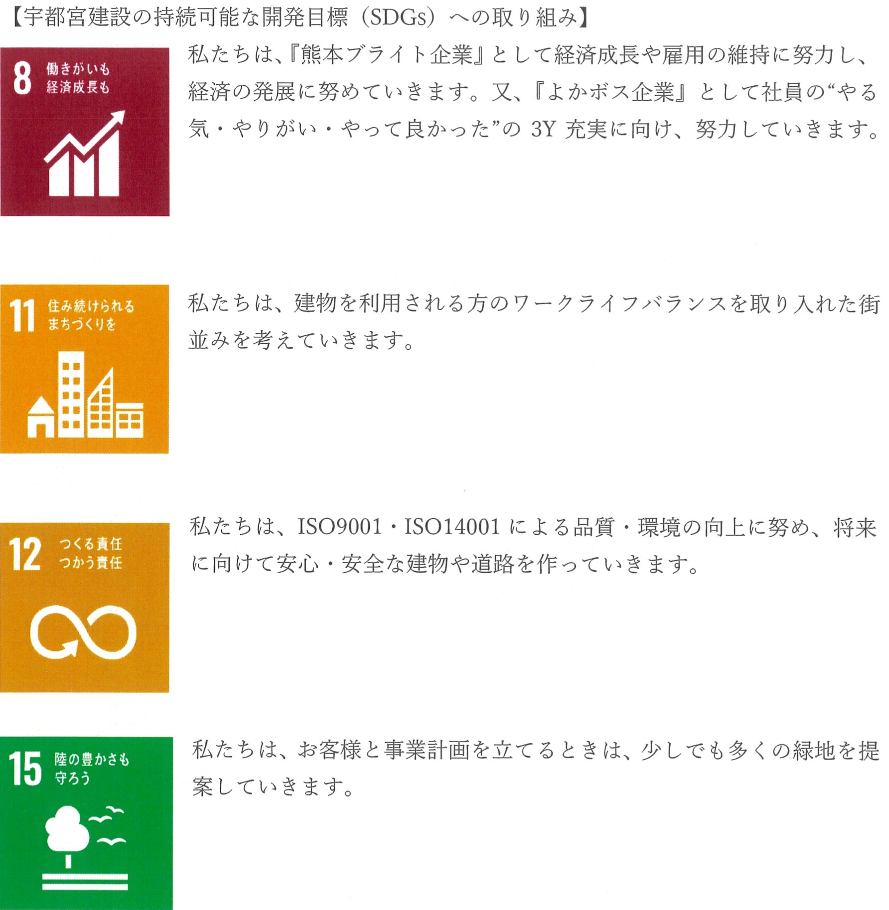 持続可能な開発目標（SDGS）への取り組み